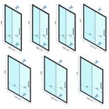 Kabina Prysznicowa Narożna Rapid Slide Złota Szczotkowana