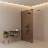 Stena za prhanje Rea Flexi Brown / Titan 80