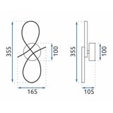 Deckenlampe LED APP1051-W Gold