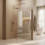 Shower screen Rea Heaven Brush Copper 120