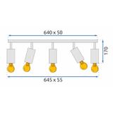 Deckenlampe APP1242-6C Black