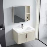 Ensemble de meubles de salle de bain avec vasque Astor 60 cm Beige