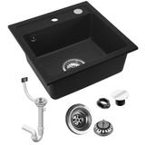 West granitni umivalnik črne kovine