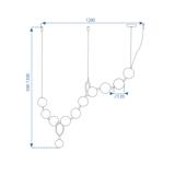 Deckenlampe LED APP1444-10CP GOLD