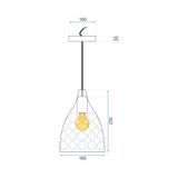 Hängelampe mirror Rose Gold APP276-1CP