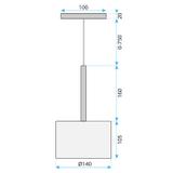 Deckenleuchte APP1701-1CP GREY A