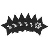 Pokrowiec na sztućce Świąteczny 4 szt. Gwiazda Czarna