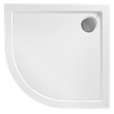 Cabina de ducha REA Look Chrome 90x90 + Plato de ducha Look White