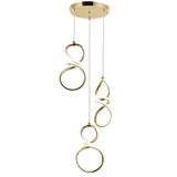 LED-Hängeleuchte G073-3CPR Gold