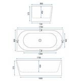 Acryl Eckbadewanne WENUS LEFT 170cm