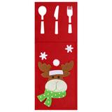 Pokrowiec na sztućce Świateczny 3 szt KF333