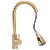 Robinet de cuisine REA CROSS BRUSH GOLD