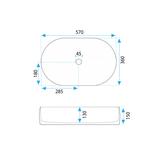 Умивальник на стільницю Rea Alma
