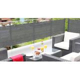 OSŁONA BALKONOWA SZARA 0,9x5M PE