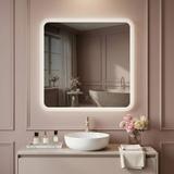 Lustro ścienne LED 70x70cm TOP-2