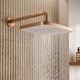 Stačiakampė lietaus dušo galva REA JS-032 Brushed Copper