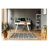 BIURKO SKANDYNAWSKIE Z SZUFLADAMI WHITE/DĄB SANOMA FFT180902