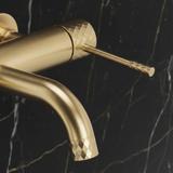 Bathroom faucet Rea Lungo Diamond Brush Gold