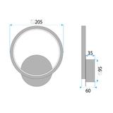 WANDLEUCHTE LED LHJ081-W BLACK