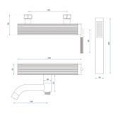 Bath faucet REA Argon Brush Nickel