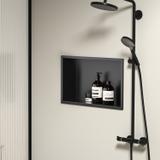 bathroom shelf 30x45 matte black
