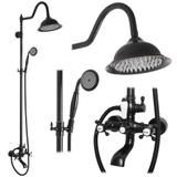 dušas komplekts REA BERGAMO OLD BLACK