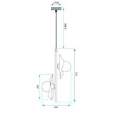 Deckenlampe APP1410-CP BLACK GOLD