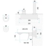 Mitigeur de lavabo encastrable REA VISION Gold + BOX