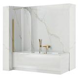 Bathtub screen Rea Travis Gold Brush 80
