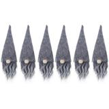 Pokrowce świąteczne na butelkę Mikołaj 6 szt KF323-6