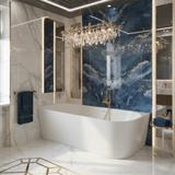 Baignoire d’angle en acrylique Bellanto Slim 170 Gauche