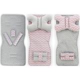 Mata do wózka dwustronna 4w1 Pink/Grey ZigZag