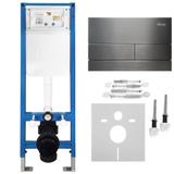 Concealed WC Frame Set Slim 024N with Titan Button