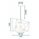 Deckenlampe APP1022-1CP