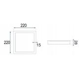 LED PANEL SB 18W Black