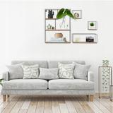 Zestaw 4 półek ściennych LOFT Metalowe Industrial 391883