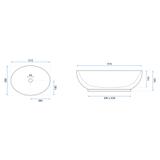 Umývadlo na dosku REA Carola Ombre