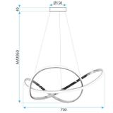 LAMPA WISZĄCA LED G078-1CP ZŁOTA