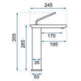 Waschbeckenarmatur REA MODO Black high