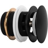Wanne Stöpsel Klik-Klak Rea Black 6cm