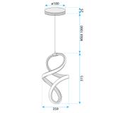 LED-Hängeleuchte G074-1CP Gold