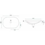 Умивальник врізний Rea Arleta