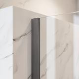 Stena za prhanje Rea Flexi Transparent / Titan 70