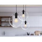 Hängelampe Glas Lassi Black 30 cm