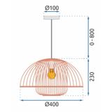 Deckenlampe NATURAL APP888-1CP