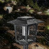 Lampa ogrodowa solarna LED owadobójcza J-22 Czarna