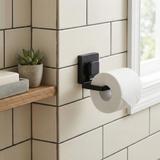 UCHWYT NA PAPIER TOALETOWY BEZ WIERCENIA CZARNY 381698