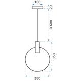 Lampe APP485-1CP Gold