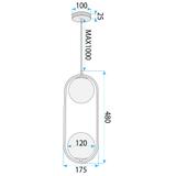 Hängelampe G134-2CP GOLD