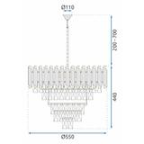 Hängelampe Cristal APP1058-CP